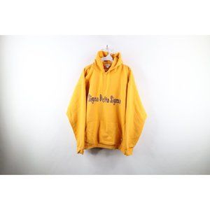 Vtg Converse Womens XL Spell Out Sigma Delta Sigma Sorority Hoodie Sweatshirt